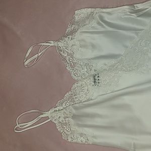 Bridal chemise and robe.